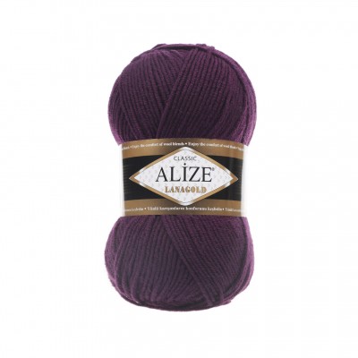 Пряжа Alize Lana Gold Fine сливовый №111